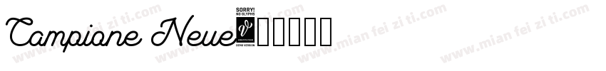 Campione Neue字体转换